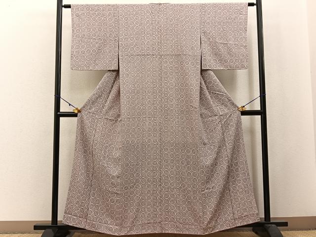 平和屋着物■上質な小紋 吉祥花文 正絹 逸品 BAAW9910hj