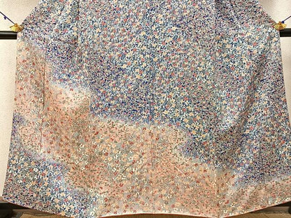 平和屋着物■訪問着 草花尽くし 暈し染め 正絹 逸品 BAAW9912hj