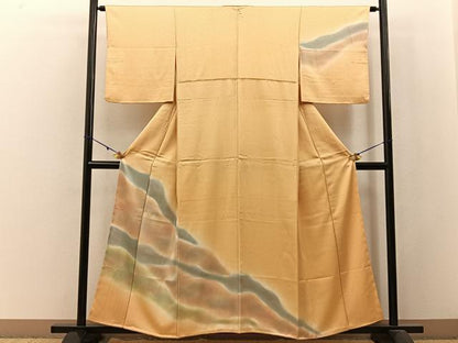 平和屋着物■訪問着 霞文 暈し染め 正絹 逸品 BAAW9918hj