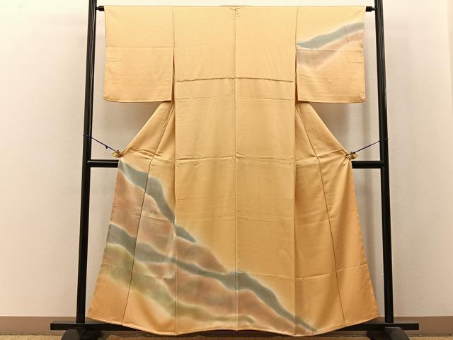 平和屋着物■訪問着 霞文 暈し染め 正絹 逸品 BAAW9918hj