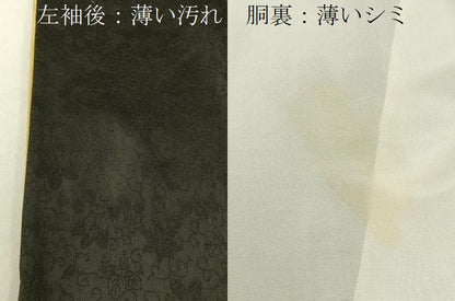 平和屋着物■訪問着 平安人物文 黒地 金彩 正絹 逸品 BAAW9927hj