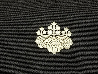 平和屋着物■豪華黒留袖 群鶴地紙花文 金彩 正絹 逸品 BAAW9937hj