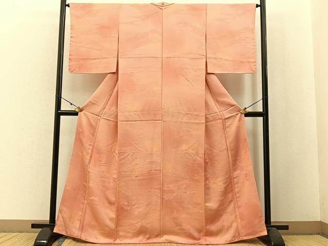平和屋着物■上質な小紋　樹林地紋　暈し染め　正絹　逸品　BAAW9945hj