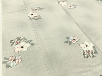 平和屋着物■上質な紬 椿 正絹 逸品 BAAW9977hj