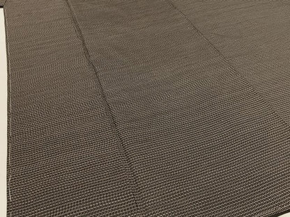 平和屋着物■男性　本場大島紬　格子　正絹　逸品　未使用　BAAW9987hj