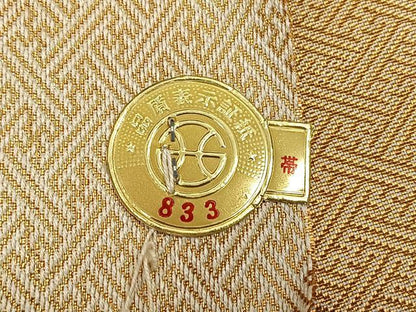 平和屋着物◎西陣　六通柄袋帯　鳳凰　金糸　証紙付き　正絹　逸品　BAAX0042qw