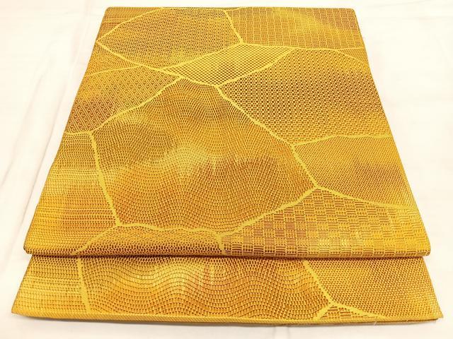 平和屋着物◎六通柄　本袋帯　切嵌文　正絹　逸品　BAAX0110qw