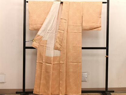 平和屋着物■上質な小紋 青海波花文 暈し染め 正絹 逸品 BAAX0205mz