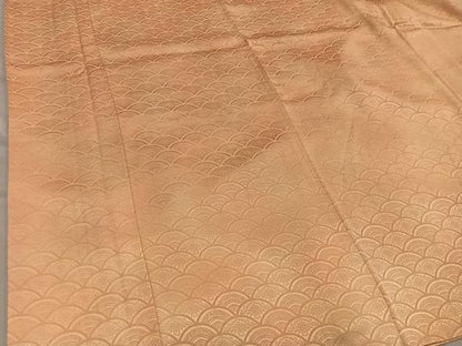 平和屋着物■上質な小紋 青海波花文 暈し染め 正絹 逸品 BAAX0205mz
