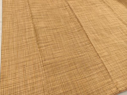 平和屋着物■上質な紬 格子柄 正絹 逸品 BAAX0222mz
