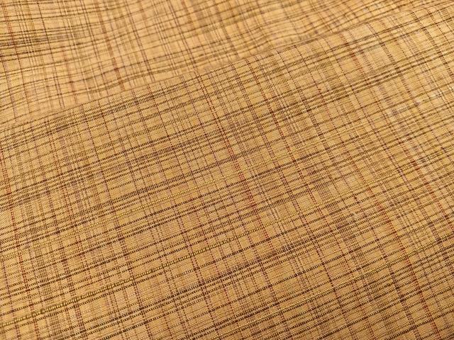 平和屋着物■上質な紬 格子柄 正絹 逸品 BAAX0222mz