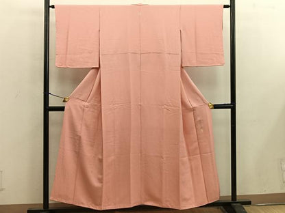 平和屋着物■上質な色無地 作家物 草木染 纁色 正絹 逸品 BAAX0223mz