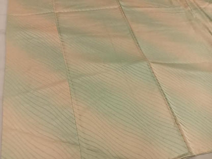 平和屋着物■上質な小紋 斜線文 暈し染め 正絹 逸品 未使用 BAAX0233mz