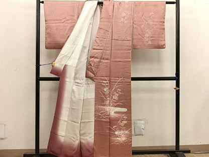 平和屋着物■訪問着　刺繍　菊花文　金彩　正絹　逸品　BAAX0241mz