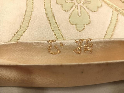 平和屋着物◎六通柄袋帯 正倉院花文 金銀糸 正絹 逸品 BAAX0327mz