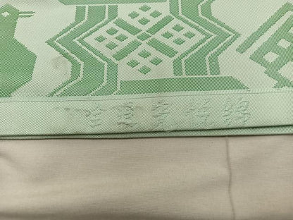 平和屋着物◎全通柄袋帯　光悦錦　有栖川紋なし　正絹　逸品　BAAX0582mz