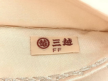 平和屋着物◎六通柄袋帯　唐織　向かい鳥飾花文　銀糸　三越扱い　正絹　逸品　BAAX0693hv