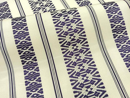 平和屋着物●本場筑前博多織　八寸名古屋帯　献上　一重帯　正絹　逸品　未使用　BAAX0712hv