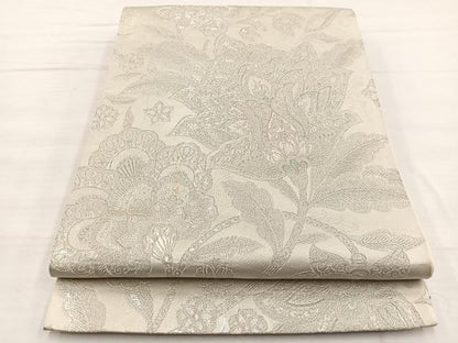 平和屋着物◎西陣　六通柄袋帯　王朝華文　プラチナ箔　九百錦　正絹　逸品　BAAX0725hv