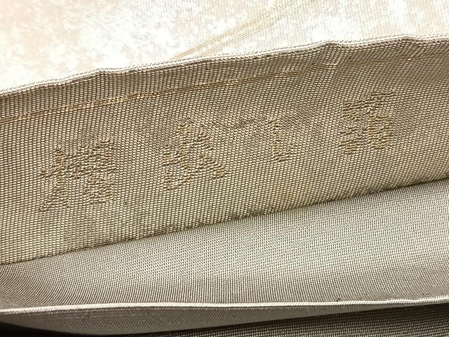 平和屋着物◎六通柄袋帯　唐織　切嵌草花文　摺出し箔　正絹　逸品　未使用　BAAX0742hv