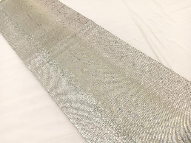 平和屋着物◎六通柄袋帯 間道 金銀糸 正絹 逸品 BAAX0911hv