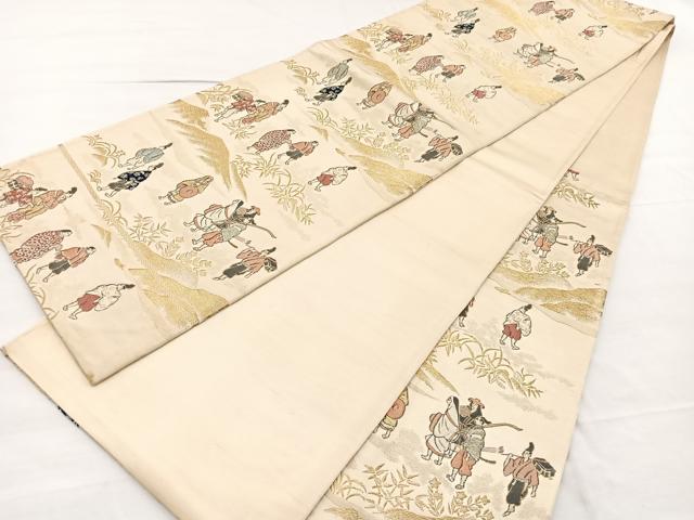 平和屋着物◎六通柄袋帯　唐織　道長花文　金糸　正絹　逸品　AABI0845yx 楽天市場】平和屋着物□六通柄袋帯 唐織 道長吉祥花文 金糸 逸品 n