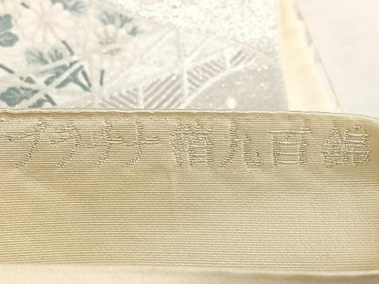 平和屋着物◎六通柄袋帯　唐織　九百錦　王朝錦絵巻　プラチナ箔　正絹　逸品　BAAX1052qw