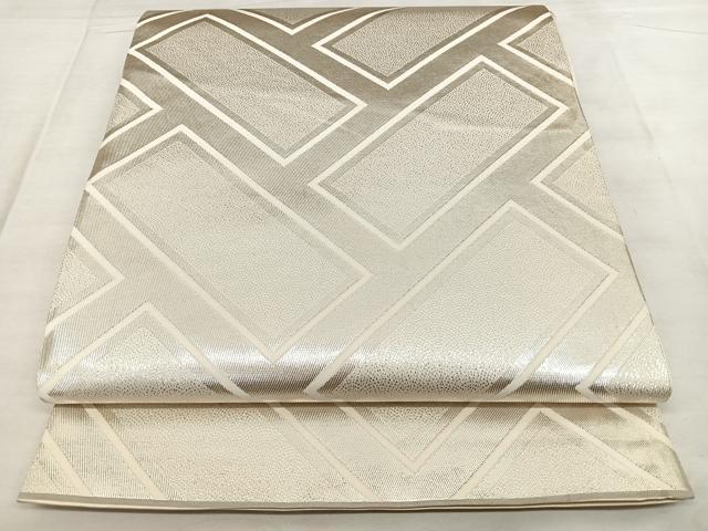 平和屋着物◎六通柄袋帯　檜垣文　やまとオリジナル　銀糸　正絹　逸品　BAAX1110qw