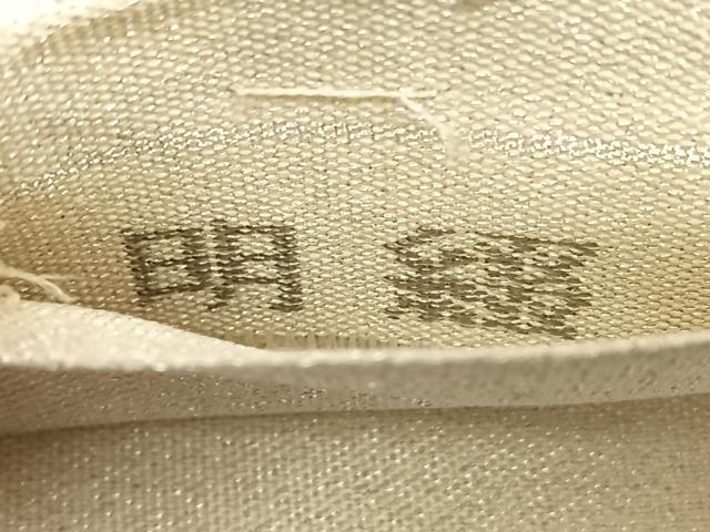 平和屋着物◎六通柄袋帯　明綴　流水飛鶴文　プラチナ箔　正絹　逸品　BAAX1129qw