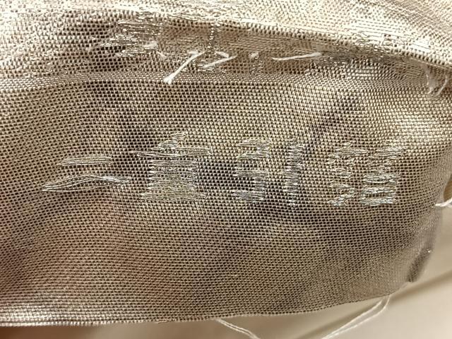 平和屋着物◎六通柄袋帯　唐織　風景文　古京錦　二重引箔　銀糸　正絹　逸品　BAAX1147qw