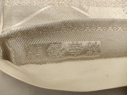 平和屋着物◎六通柄袋帯 純銀華紋 正絹 逸品 BAAX1231mz