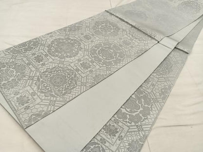 平和屋着物◎全通柄袋帯 草花文 正絹 逸品 BAAX1271mz