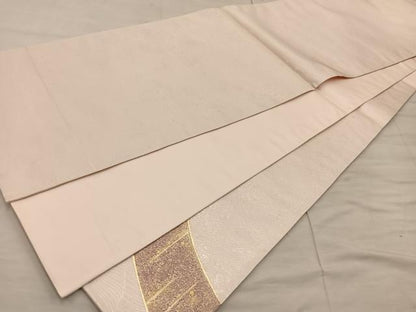 平和屋着物◎太鼓柄袋帯 短冊花文 金銀彩 正絹 逸品 BAAX1284mz