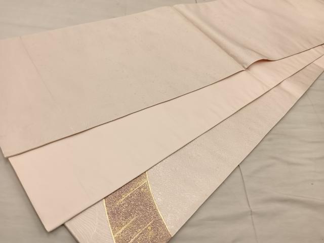 平和屋着物◎太鼓柄袋帯 短冊花文 金銀彩 正絹 逸品 BAAX1284mz