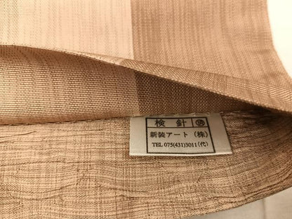 平和屋着物◎太鼓柄袋帯　ふくれ織　幾何学文様　正絹　逸品　BAAX1336mz