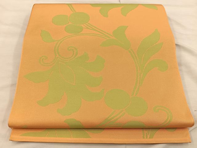 平和屋着物◎全通柄 本袋帯 唐草文 正絹 逸品 BAAX1344mz