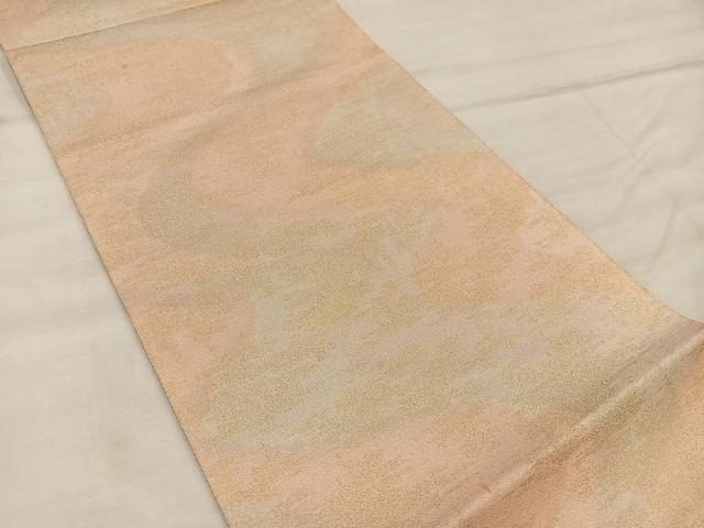平和屋着物◎全通柄袋帯 砂子綴れ 流水文 金糸 正絹 逸品 BAAX1345mz