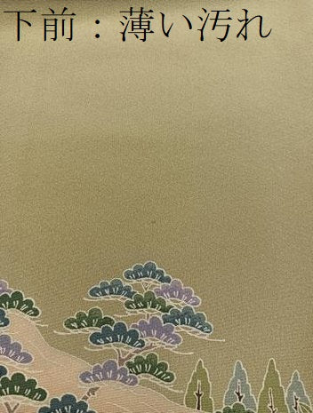 平和屋着物■豪華色留袖　風景花文　正絹　逸品　BAAX1371mz