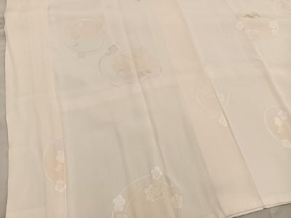 平和屋着物■長襦袢　袷　梅丸文　正絹　逸品　BAAX1408mz