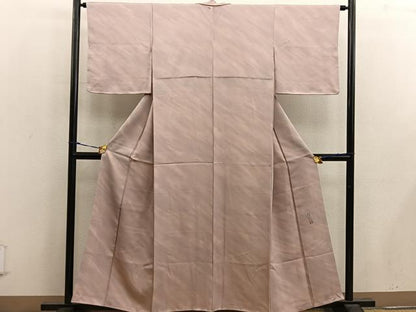 平和屋着物■上質な小紋 作家物 斜線文 暈し染め 正絹 逸品 未使用 BAAX1419mz