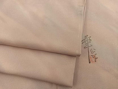平和屋着物■上質な小紋 作家物 斜線文 暈し染め 正絹 逸品 未使用 BAAX1419mz