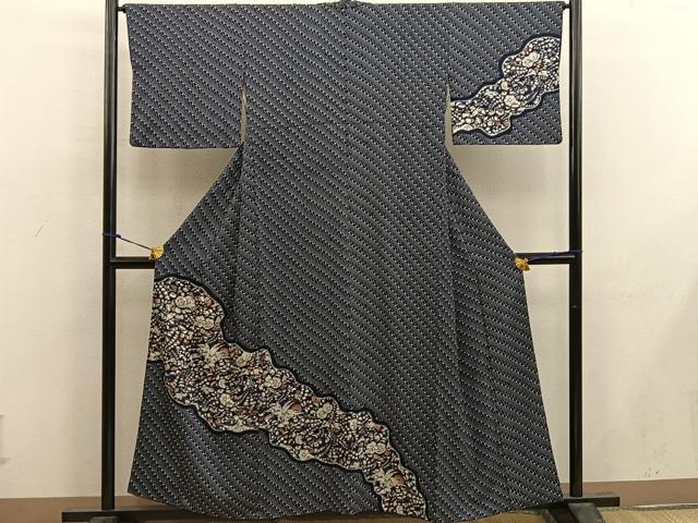 平和屋着物■訪問着 飛鶴花文 正絹 逸品 BAAX1421mz