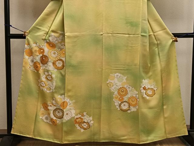 平和屋着物●訪問着　駒刺繍　菊花文　暈し染め　金彩　正絹　逸品　未使用　CABE2692yc 楽天市場】平和屋着物○訪問着 駒刺繍 霞藤花文 暈し染め 金彩 正絹