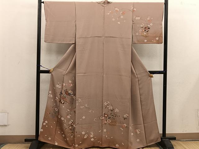 平和屋着物■訪問着 菊花文 正絹 逸品 BAAX1428mz
