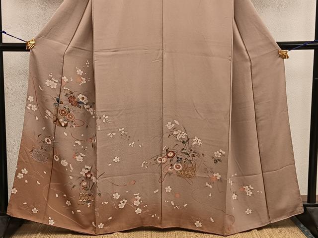 平和屋着物■訪問着 菊花文 正絹 逸品 BAAX1428mz