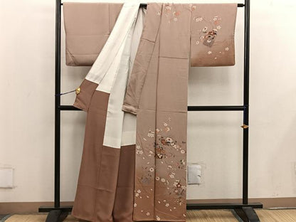 平和屋着物■訪問着 菊花文 正絹 逸品 BAAX1428mz