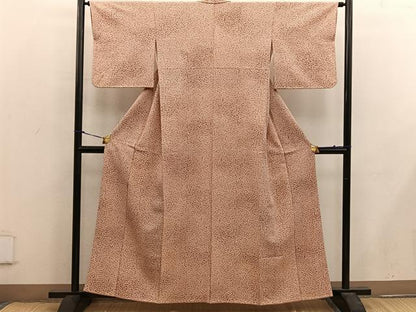 平和屋着物■上質な小紋 草葉文 正絹 逸品 BAAX1430mz