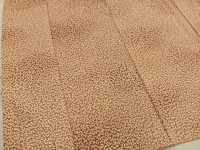 平和屋着物■上質な小紋 草葉文 正絹 逸品 BAAX1430mz