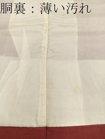 平和屋着物■上質な色無地 草花地紋 蘇芳色 正絹 逸品 BAAX1434mz