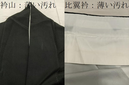 平和屋着物■豪華黒留袖 駒刺繍 菊花文 金彩 正絹 逸品 BAAX1456mz